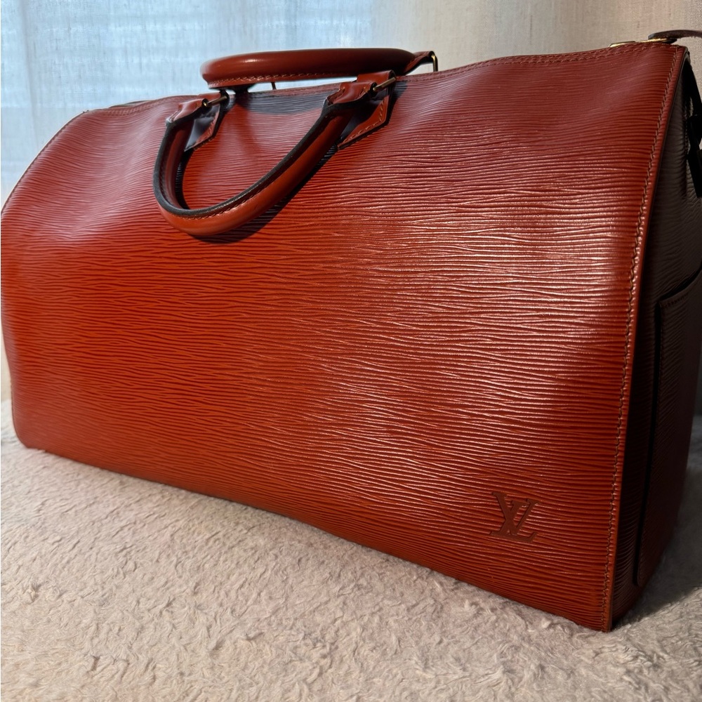 SOLD! LOUIS VUITTON Epi Speedy 30 Kenyan Fawn - Picture 4 of 14